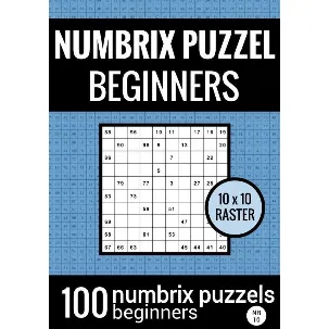 Afbeelding van Puzzelboek met 100 Numbrix Puzzels voor Beginners - NR.10 - Numbrix Puzzel Makkelijk
