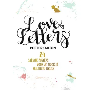 Afbeelding van Loveletters handletteren posterkarton