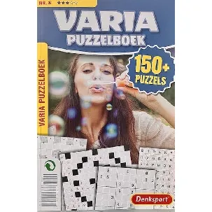 Afbeelding van Denksport Puzzelboek Varia 3* - vakantieboek 150 plus puzzels