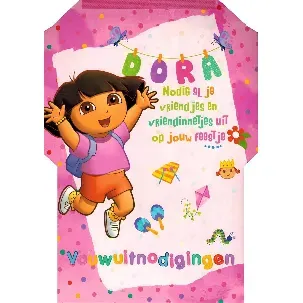 Afbeelding van Dora Uitnodiging Fold&Mail
