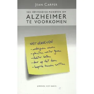 Afbeelding van 100 Eenvoudige Manieren Om Alzheimer Te Voorkomen