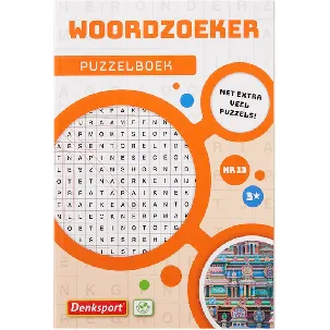 Afbeelding van denksport | puzzelboekjes woordzoeker Puzzelboek 192 Pagina's 3 sterren woordzoekers kruiswoord Nederlands puzzels Extra dik!