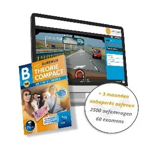 Afbeelding van Auto Theorieboek Rijbewijs B 2023-2024 Compact - 3 Maanden Onbeperkt Oefenen - 2500 Oefenvragen en 60 Examens - VekaBest