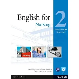 Afbeelding van Vocational English (Elementary) Nursing Coursebook (w. CD)