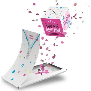 Afbeelding van Boemby - Exploderende Confettikubus Wenskaart - Explosion Box - Verjaardagskaart - kaart met Confetti - Happy Birthday - Confetti kaart - Unieke wenskaarten - #3