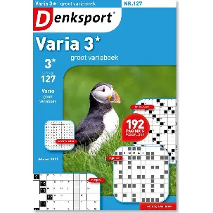 Afbeelding van Denksport Puzzelboek Varia 3* groot variaboek, editie 127