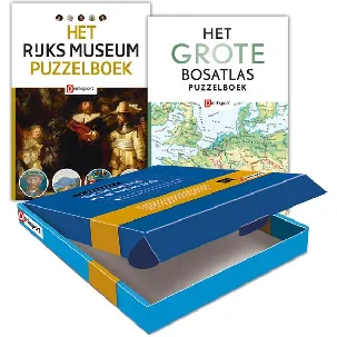 Afbeelding van Denksport Cadeaubox Rijksmuseum Puzzelboek en Grote Bosatlas 1