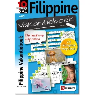 Afbeelding van Denksport Puzzelboek 10 voor Taal - Filippine vakantieboek, editie 85