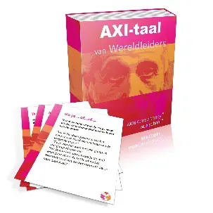 Afbeelding van Axi taal van wereldleiders (48 kaarten) | RETORICA voor leidinggevenden | Taal werkt, ongemerkt Marijn Dane