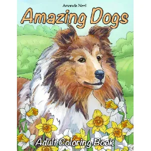 Afbeelding van Amazing Dogs Adult Coloring Book - Amanda Neel