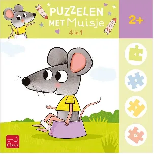 Afbeelding van Puzzelen met muisje. 4-in-1-puzzel