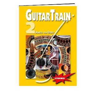 Afbeelding van Guitar Train 2 met CD en plectrums, gitaarboek voor beginners met online video's