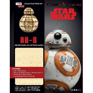 Afbeelding van Star Wars BB-8 Deluxe Boek met houten model BB-8