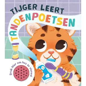 Afbeelding van Tijger leert tandenpoetsen - Geluidboek