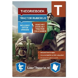 Afbeelding van TractorTheorieboek Rijbewijs T 2022 | Nederland | CBR Trekker Theorie Leren