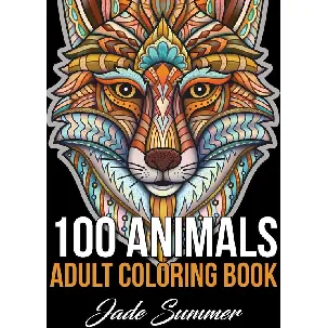 Afbeelding van 100 Animals Adult Coloring Book - Jade Summer - Kleurboek Voor Volwassenen