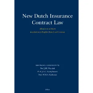 Afbeelding van New Dutch Insurance Contract Law