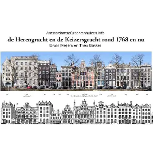 Afbeelding van De Herengracht en de Keizersgracht rond 1768 en nu