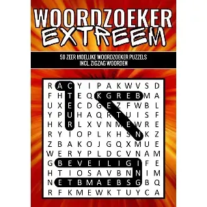 Afbeelding van Woordzoeker Extreem - 50 Zeer Moeilijke Woordzoeker Puzzels incl. Zigzag Woorden