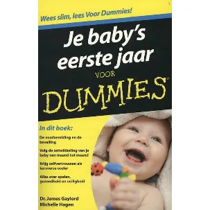 Afbeelding van Voor Dummies - Je baby's eerste jaar voor Dummies