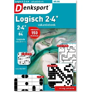 Afbeelding van Denksport Puzzelboek Logisch 2-4* vakantieboek, editie 84