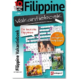 Afbeelding van Denksport Puzzelboek 10 voor Taal - Filippine vakantieboek, editie 80