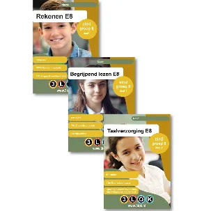 Afbeelding van CITO oefenboeken voordeelset Rekenen, Begrijpend lezen & Taalverzorging groep 8 - CITO - IEP - Doorstroomtoets - Rekenen - Begrijpend lezen - Taalverzorging - Spelling - Taal - groep 8 - toets - oefenen - basisschool - 3lok onderwijs