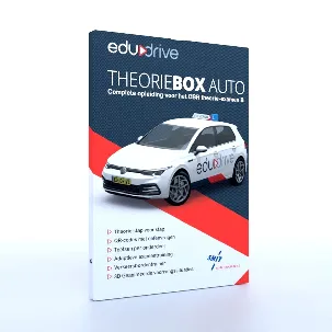Afbeelding van Edudrive Theoriebox Auto 2024 B Theorieboek + Online CBR examentraining + Online Theorie 3 maanden toegang! 25 Talen!