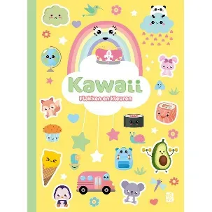 Afbeelding van Kawaii plakken en kleuren