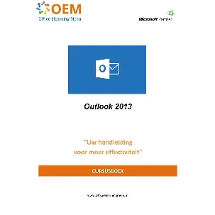 Afbeelding van Outlook 2013 Cursusboek Cursus