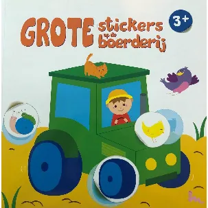 Afbeelding van Grote Stickers - Op de boerderij 3+ (Traktor)