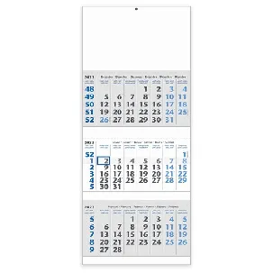 Afbeelding van 3-maands wandkalender de luxe 2023