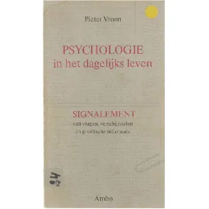 Afbeelding van Psychologie in het dagelijks leven - Piet Vroon