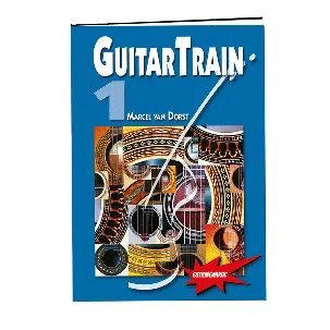Afbeelding van Guitar Train 1 met CD en plectrums, gitaarboek voor beginners met online video's
