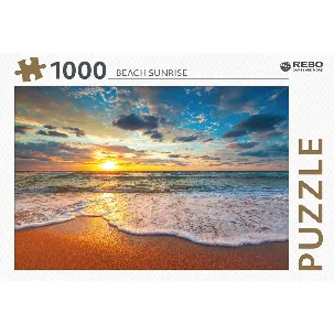 Afbeelding van Rebo legpuzzel 1000 stukjes - Beach Sunrise